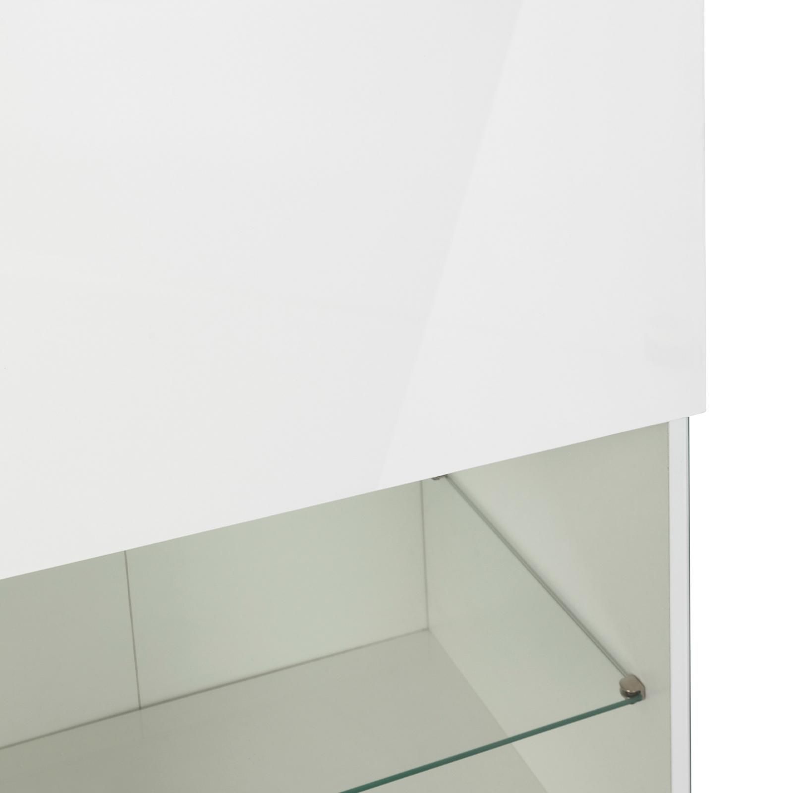 Mobile da Cucina Credenza con Armadietto Mensola e Cassetto 90x40x120 cm in  Legno Bianco