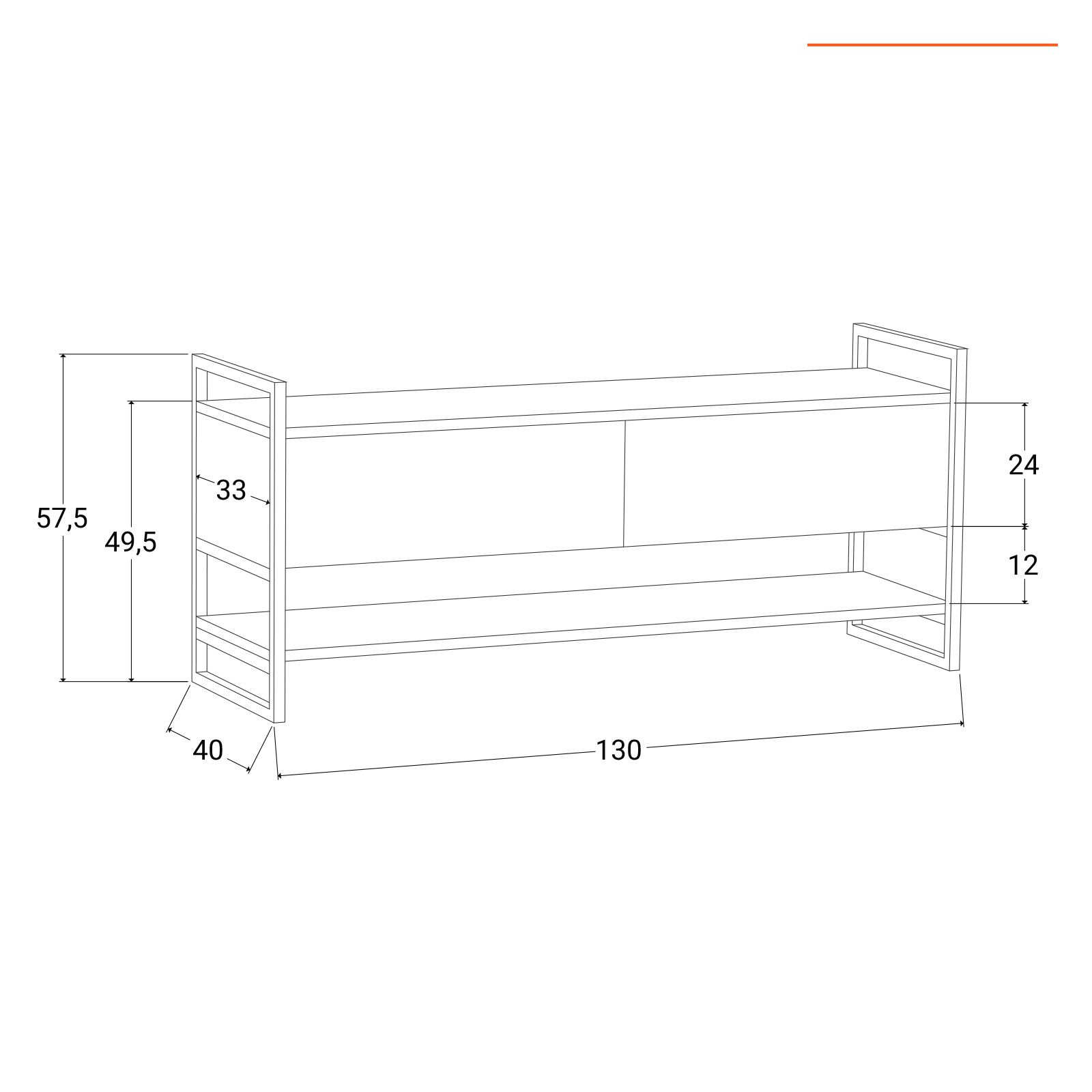 UYSELA Home Arredamento Mobile TV Parete 4 pz qty Grigio Sonoma 60x30x30 cm  dimensioni Legno Ingegnerizzato