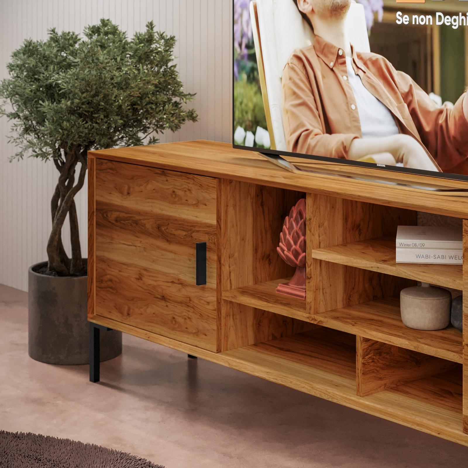 Tangkula Porta TV in legno per TV fino a 65 pollici San Marino