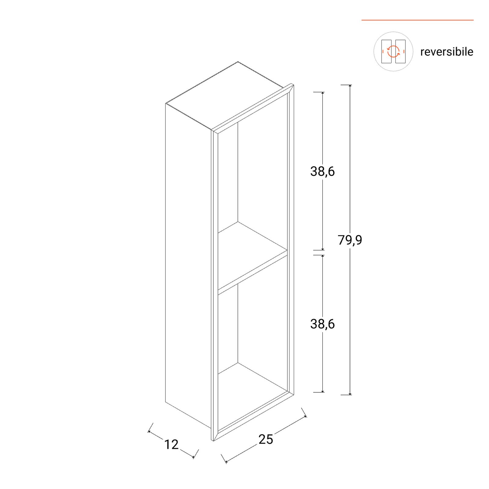 Nicchia Doccia Ad Incasso Cubby - Mensola In Acciaio Inox Nero Senza Piastrelle - Portaoggetti Bagno A Parete - 2