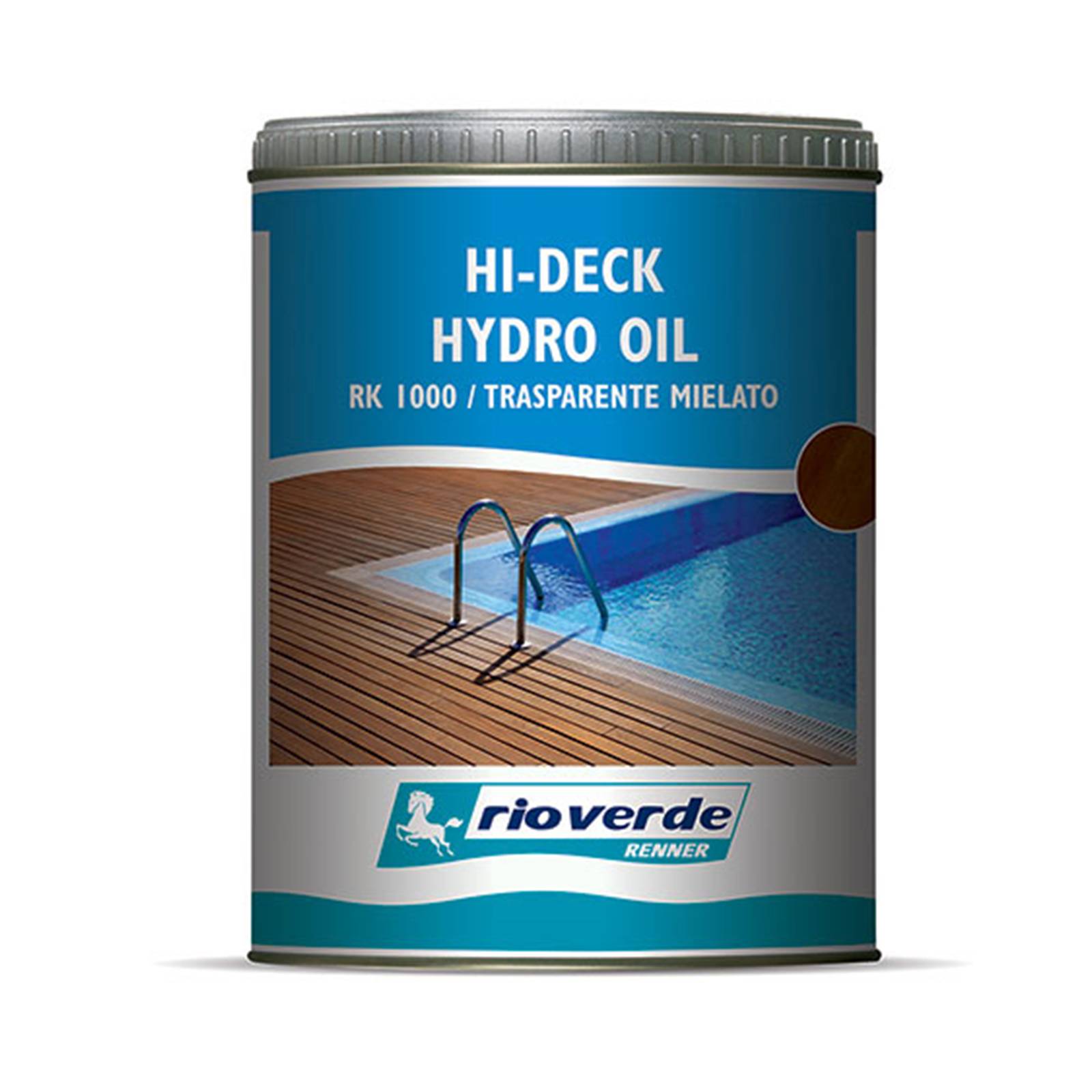 Olio per parquet in legno per esterni trasparente mielato 0,75 litri RK1000