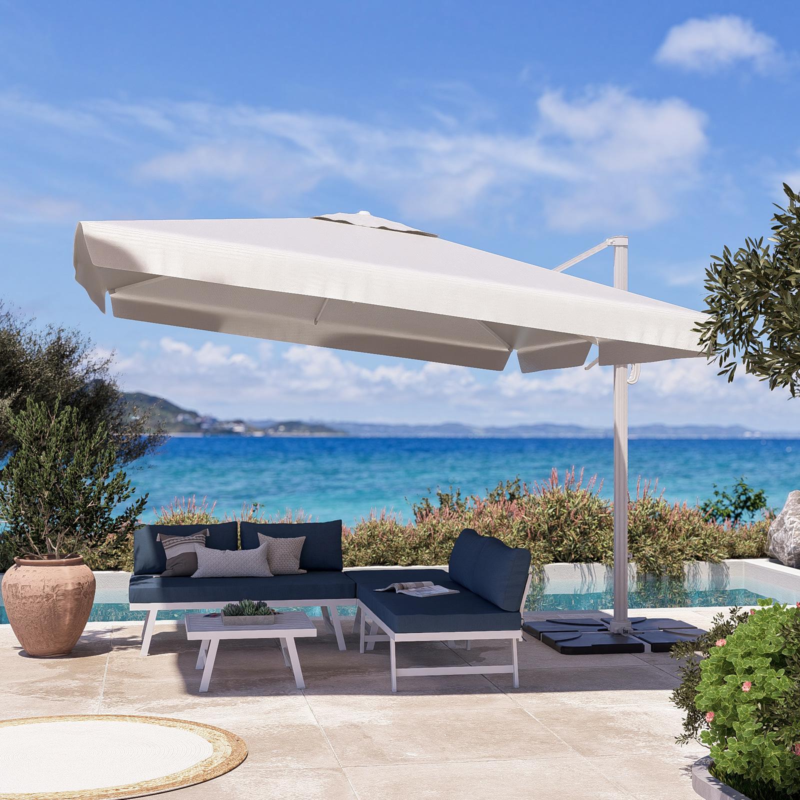 Wanhork Portaombrelli da Patio in Acciaio Inox 304 Resistente,Ombrelli