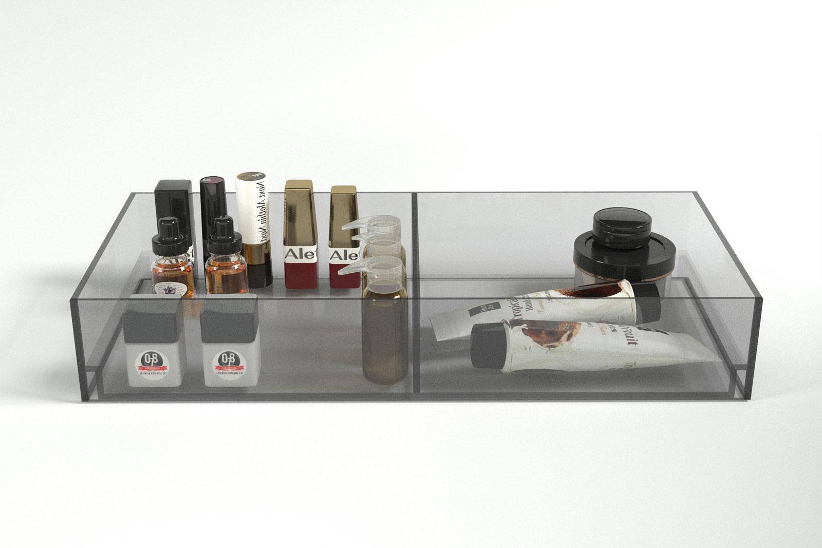 Box Bagno BIG 3 comparti - Organizer Cassetto Mobile Bagno - Maniglie  pomelli e complementi per mobili –