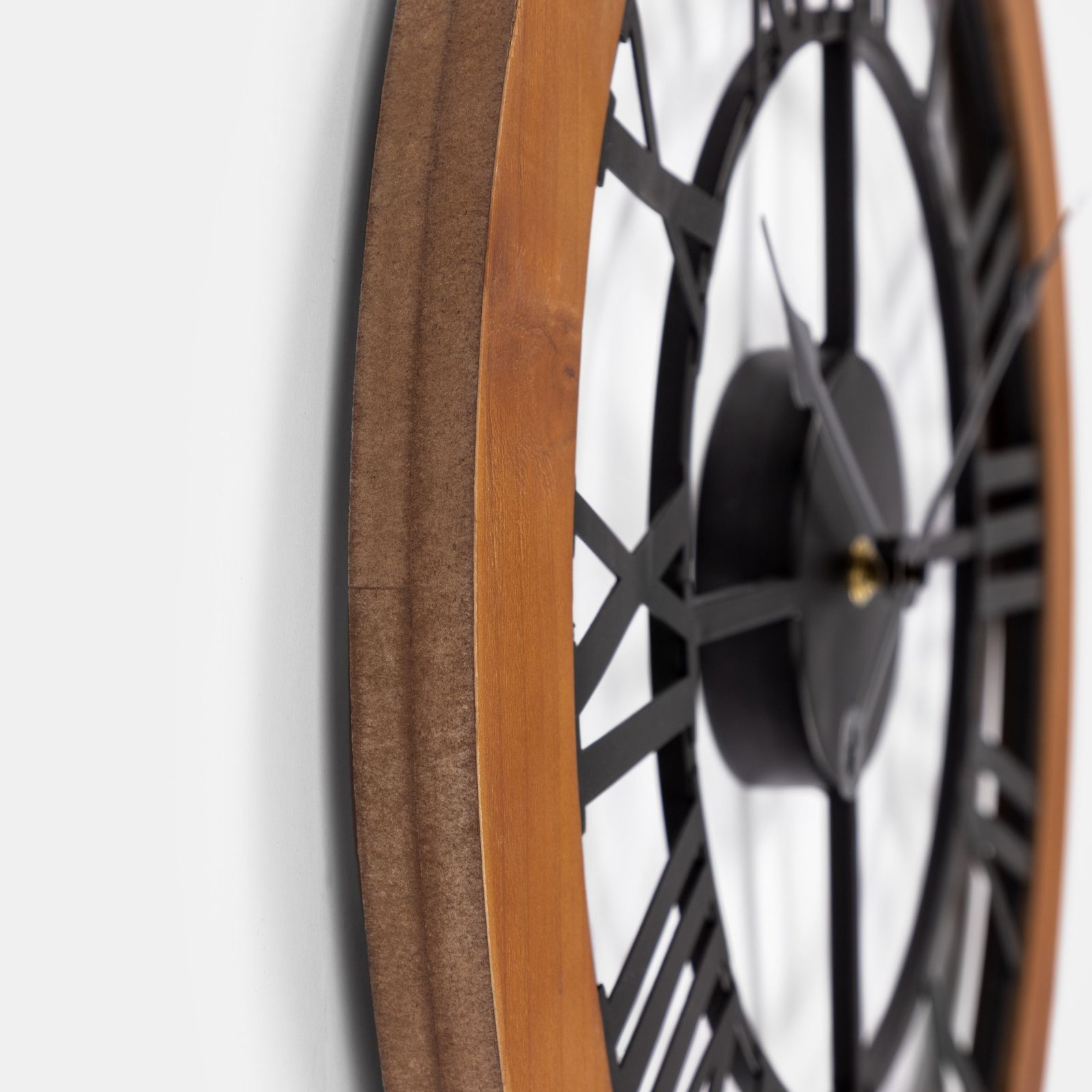 Orologio Da Parete Vintage Restaurant De Louis – Legno, Diametro 45 Cm, Stile Retrò