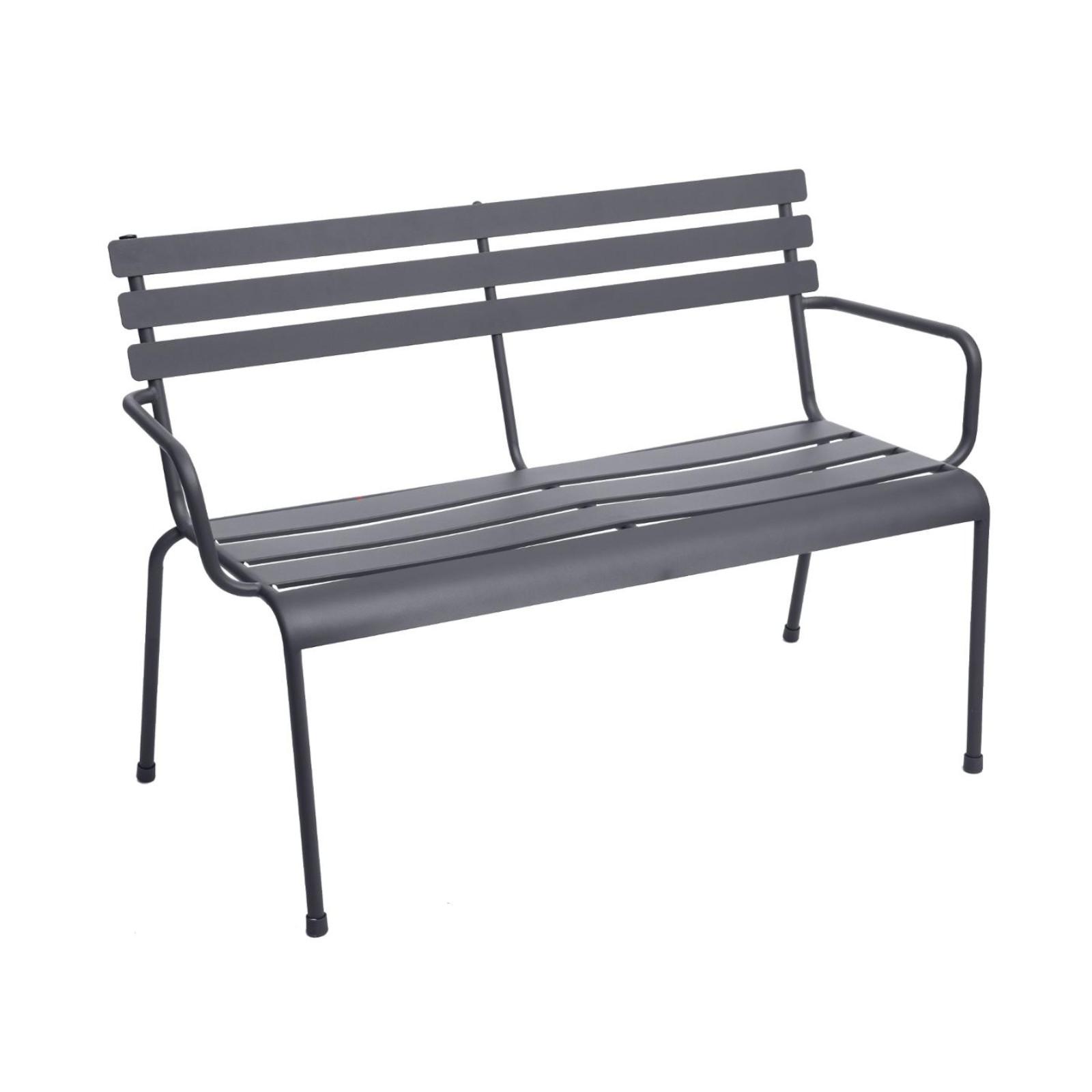 Bakaji Panchina Da Giardino In Polyrattan Con Tavolo Integrato E