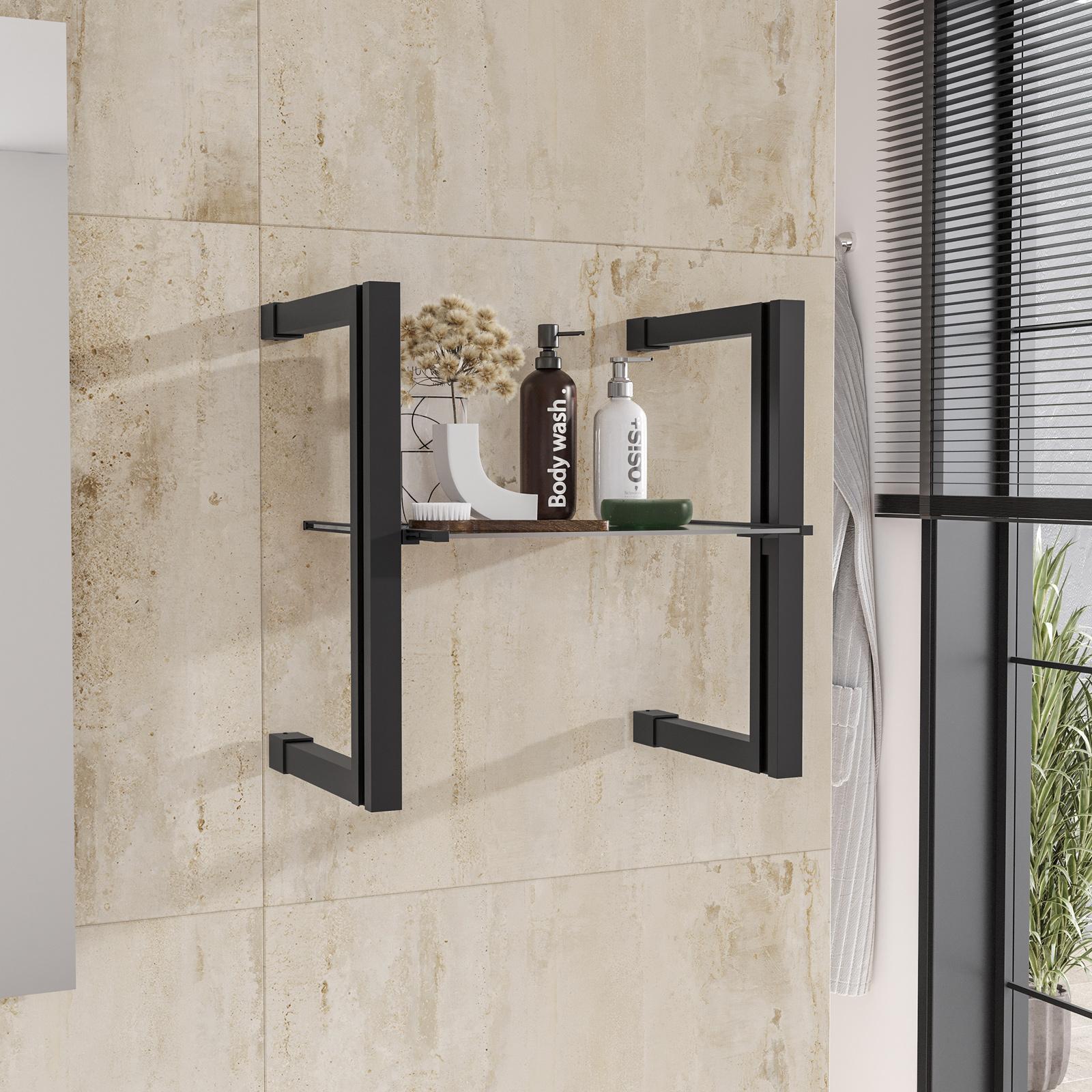 Supporto Per Mensola Industriale In Acciaio Inox Supporto Per Mensola A Parete Supporto In Metallo Per Pannello Galleggiante Supporto Nascosto Nero Opaco 2 Pezzi Ejt150b 2p 85830582