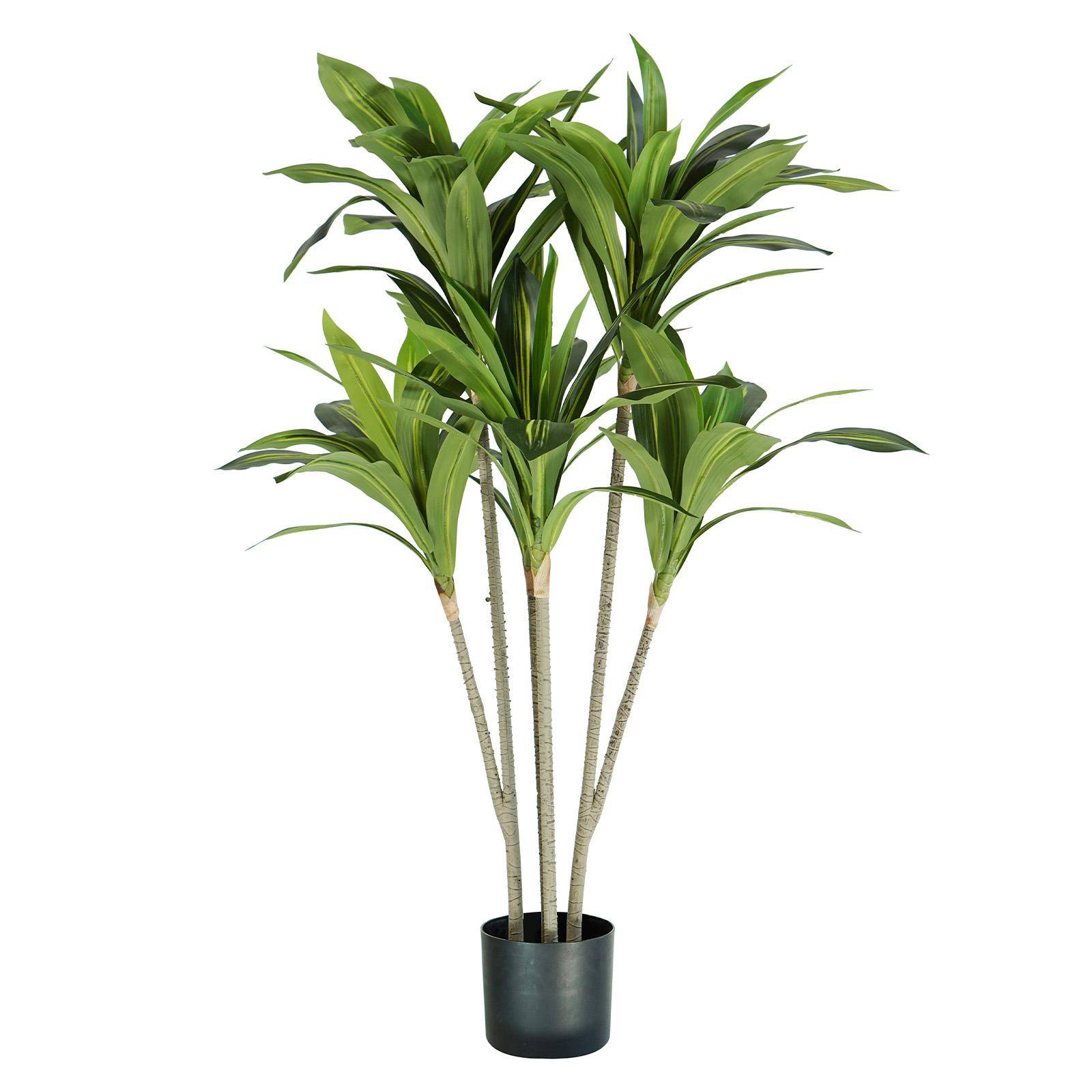 Pianta artificiale di dracaena 130 cm con 88 foglie in vaso