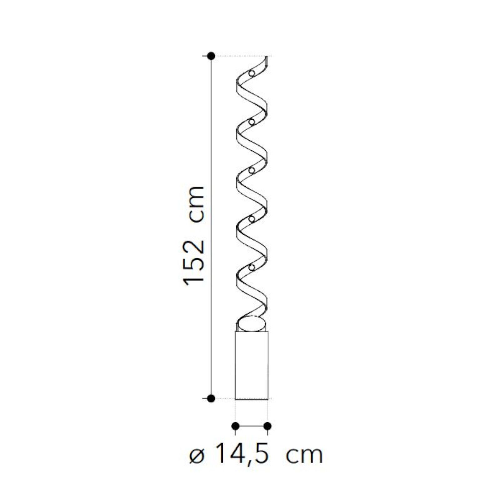 Sequence, Lampada da terra piantana LED 32W 3 tonalità di luce