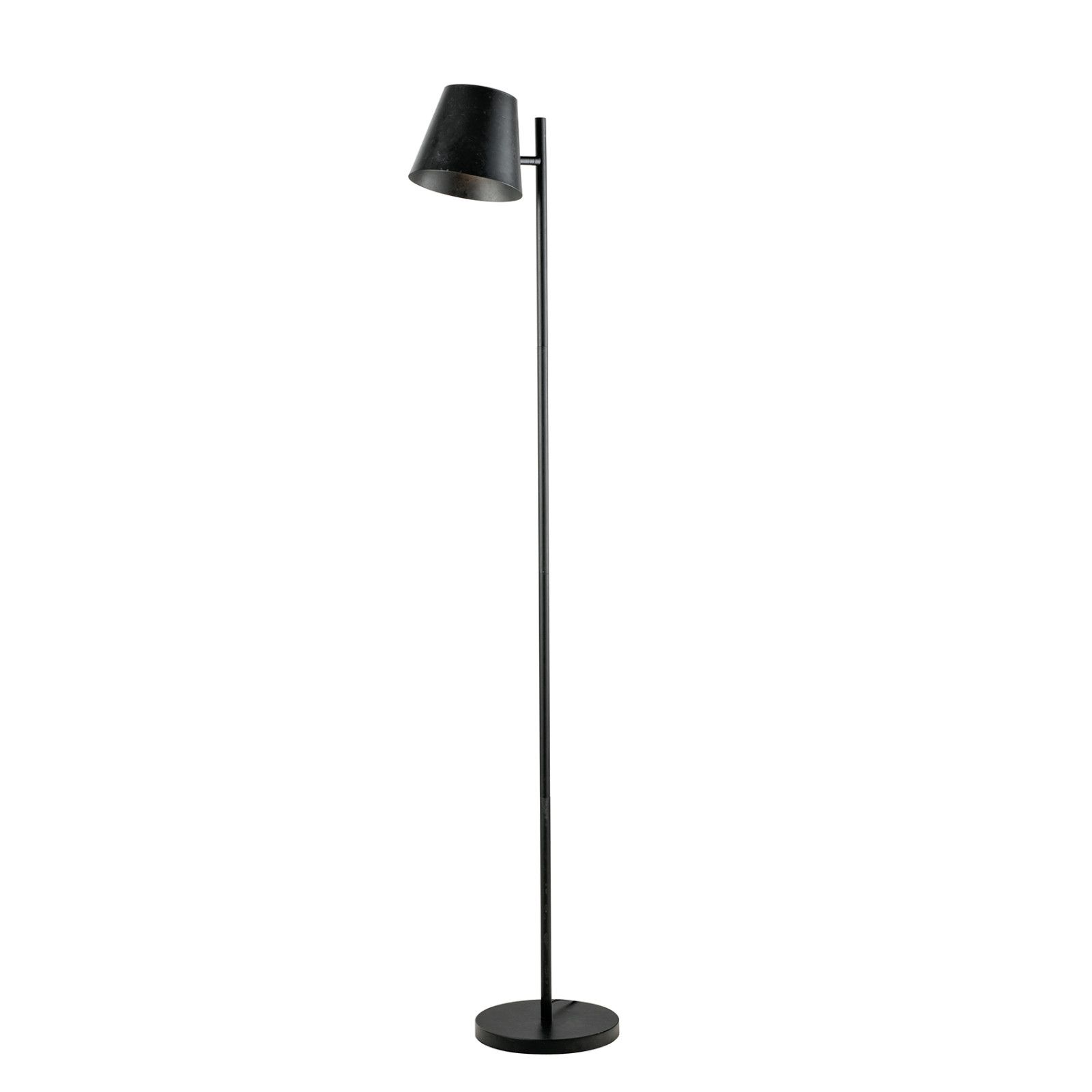 Piantana Cerchio in metallo nero 26,5xH129cm - light and living - nardini  forniture