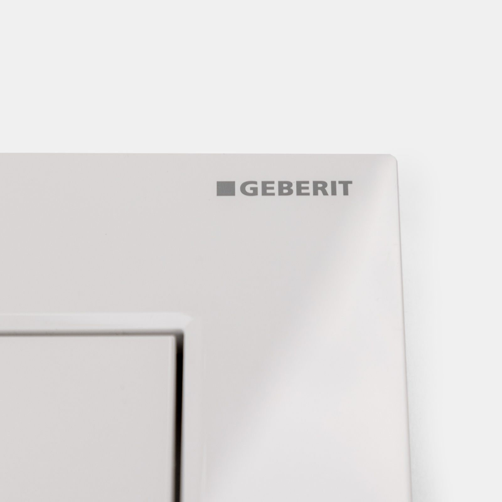 Geberit Sigma30, placca di comando doppio tasto, bianco/cromato/bianco