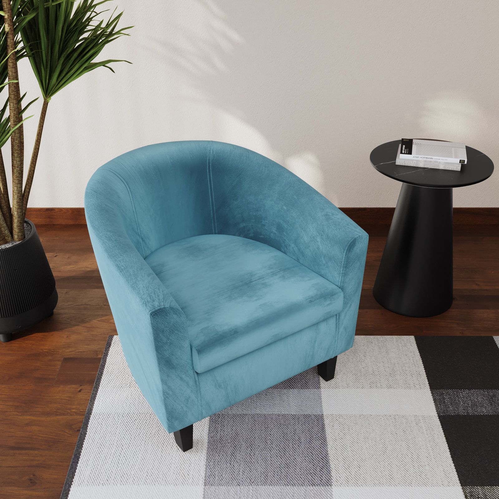 Deghi Poltrona Azzurra Velluto Poltrona Conchiglia Velluto Al