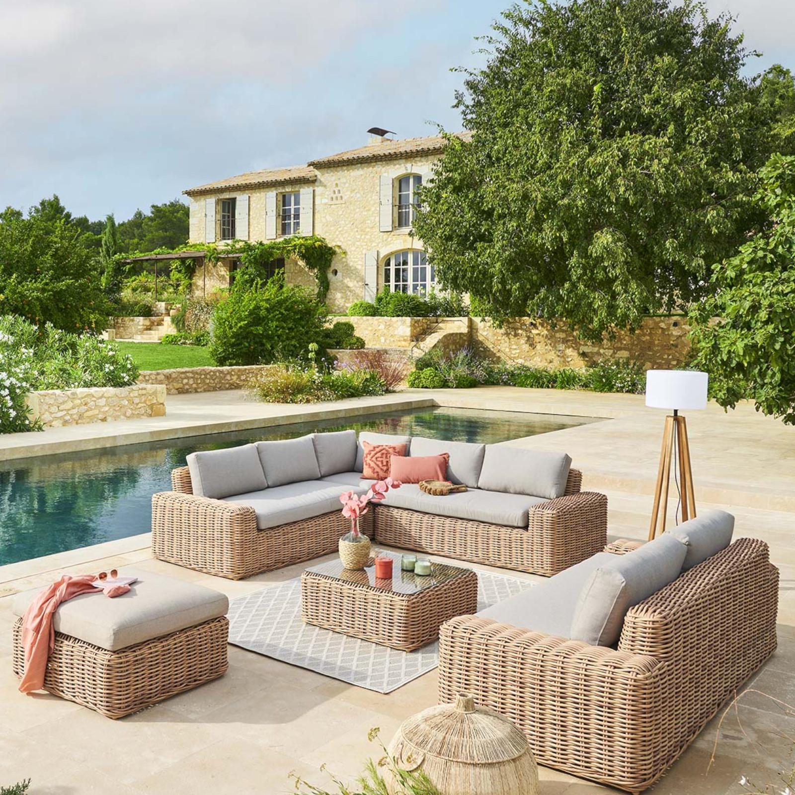 Polyrattan Poltrona Giardino Leroy Merlin Poltrona Angolare In