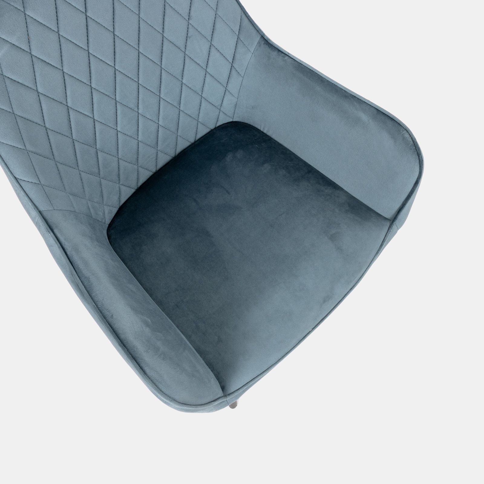 Poltrona con braccioli in velluto color carta da zucchero Viper