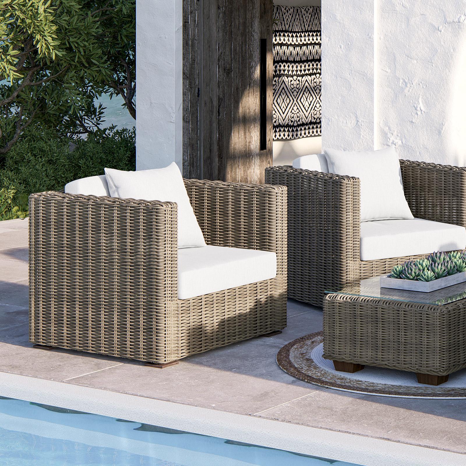 Maison Du Monde Poltroncine Rattan Per Esterno Con Poltroncina Per