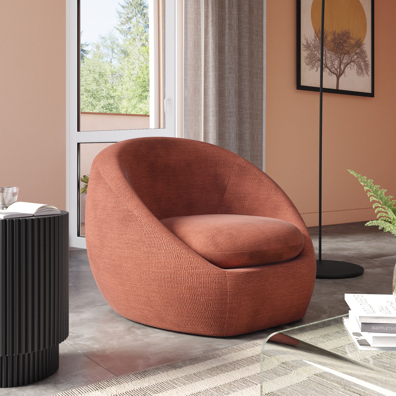 Poltrona Girevole Poltrona A Guscio Guscioalto Soft Poltrona