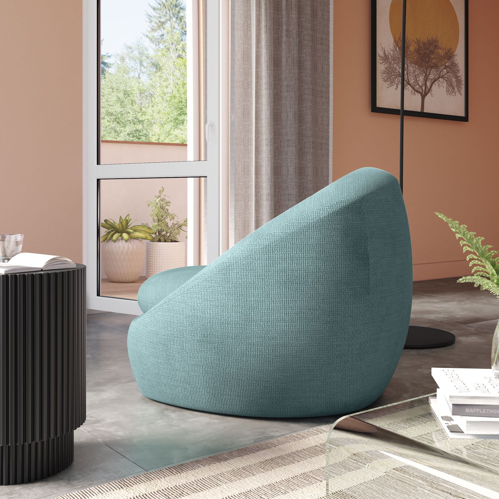 Poltrona Girevole Poltrona A Guscio Sedia Lenny Di Gusj