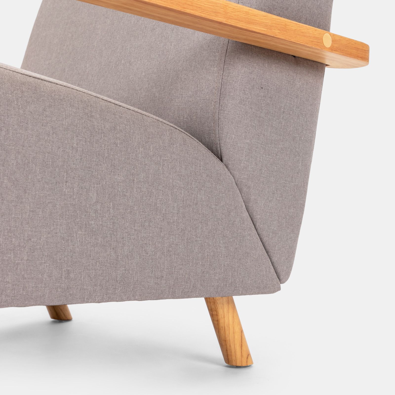 Poltrona Riviera Pieghevole In Legno Balau Con Braccioli, 63x50x95 Cm, Perfetta Per Giardino E Spazi Esterni - 2