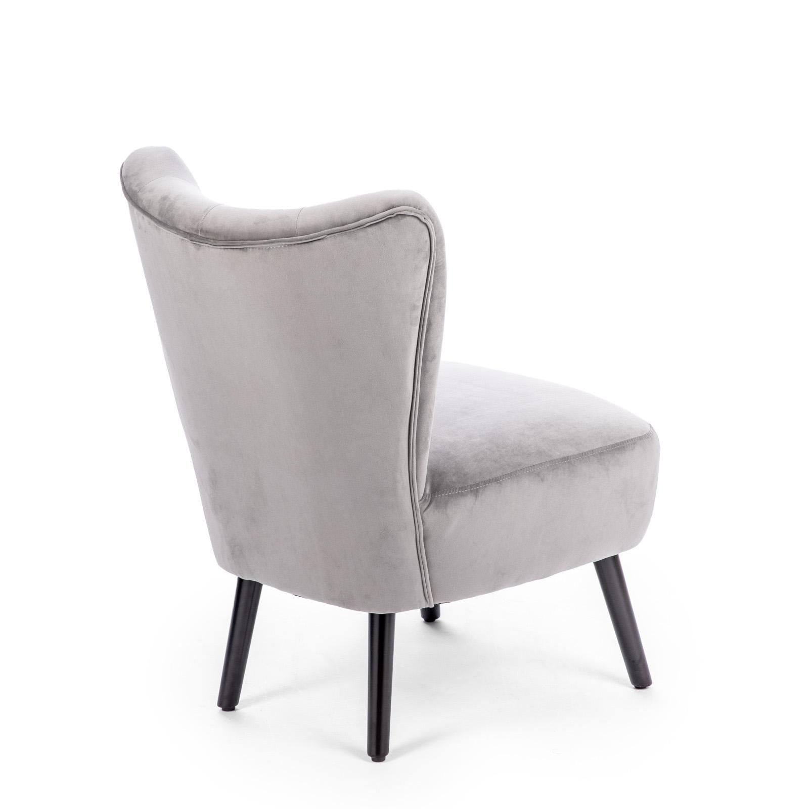 Poltroncina Kooka vintage design Colore Grigio