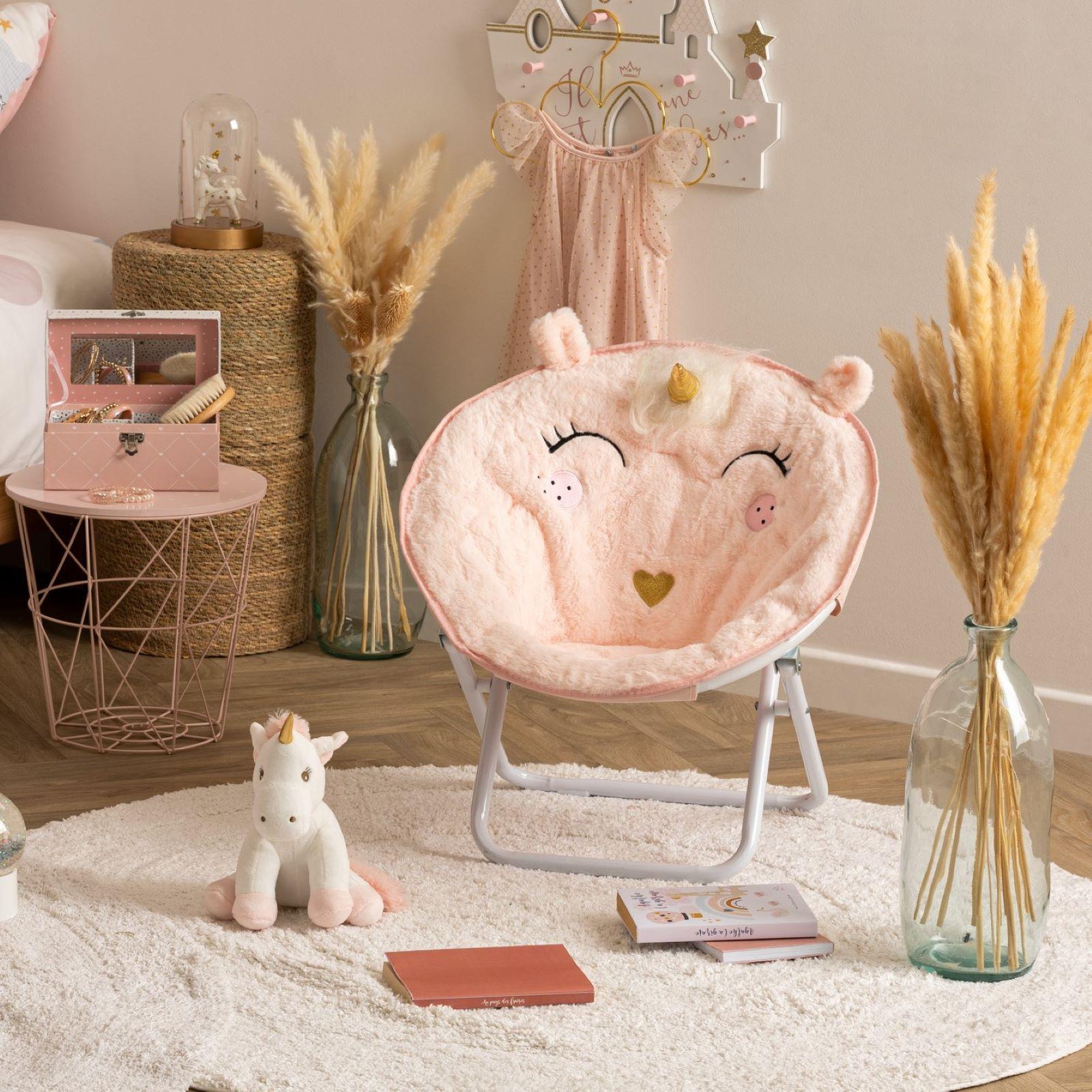 Unicorno Poltrona Giocattolo Poltrona Pieghevole In Tessuto