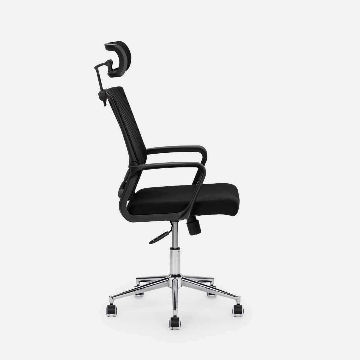 Topstar Free Art - Sedia Girevole Da Ufficio Con Braccioli Regolabili, Design Cromato, Nero/Antracite - Seduta Ergo