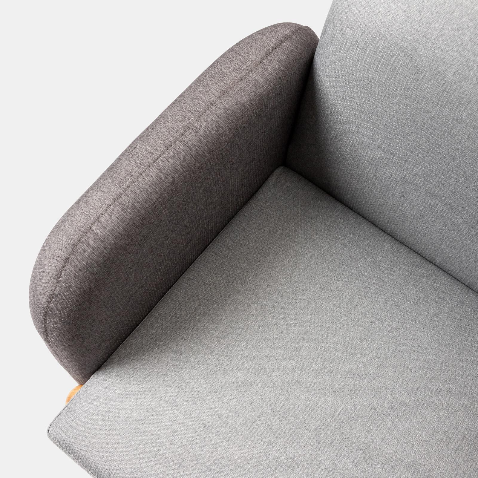 Poltrona Lounge Effetto Velluto Grigio - Con Struttura Legno Massiccio E Seduta Profonda | Per Soggiorno O Ufficio