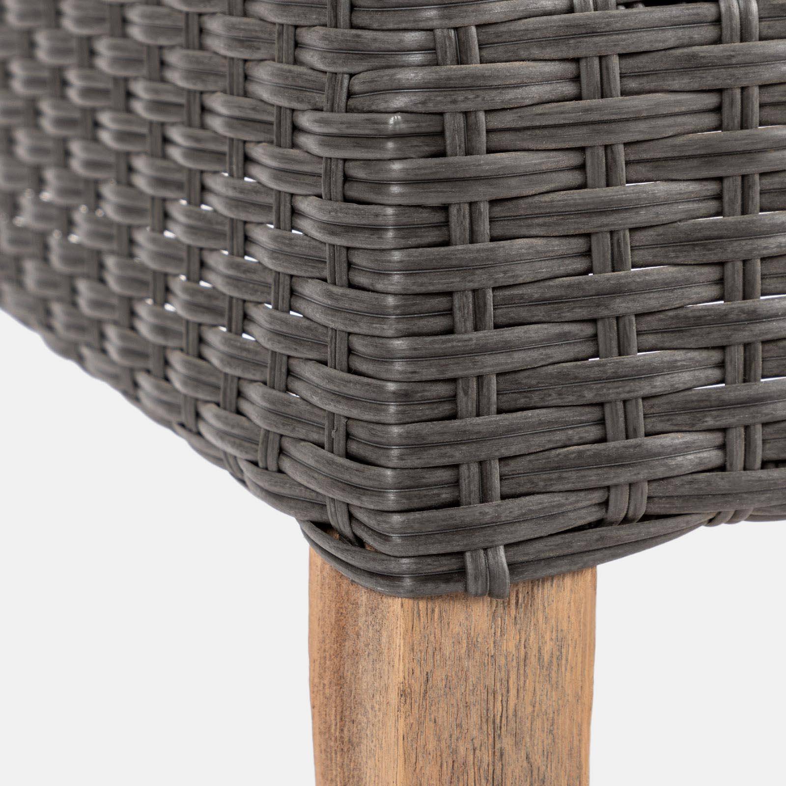 Bordo Per Aiuole In Vimini Naturale - Palizzata In Legno Di Salice - 10 Pezzi 100x40/60 Cm - Prodotto UE