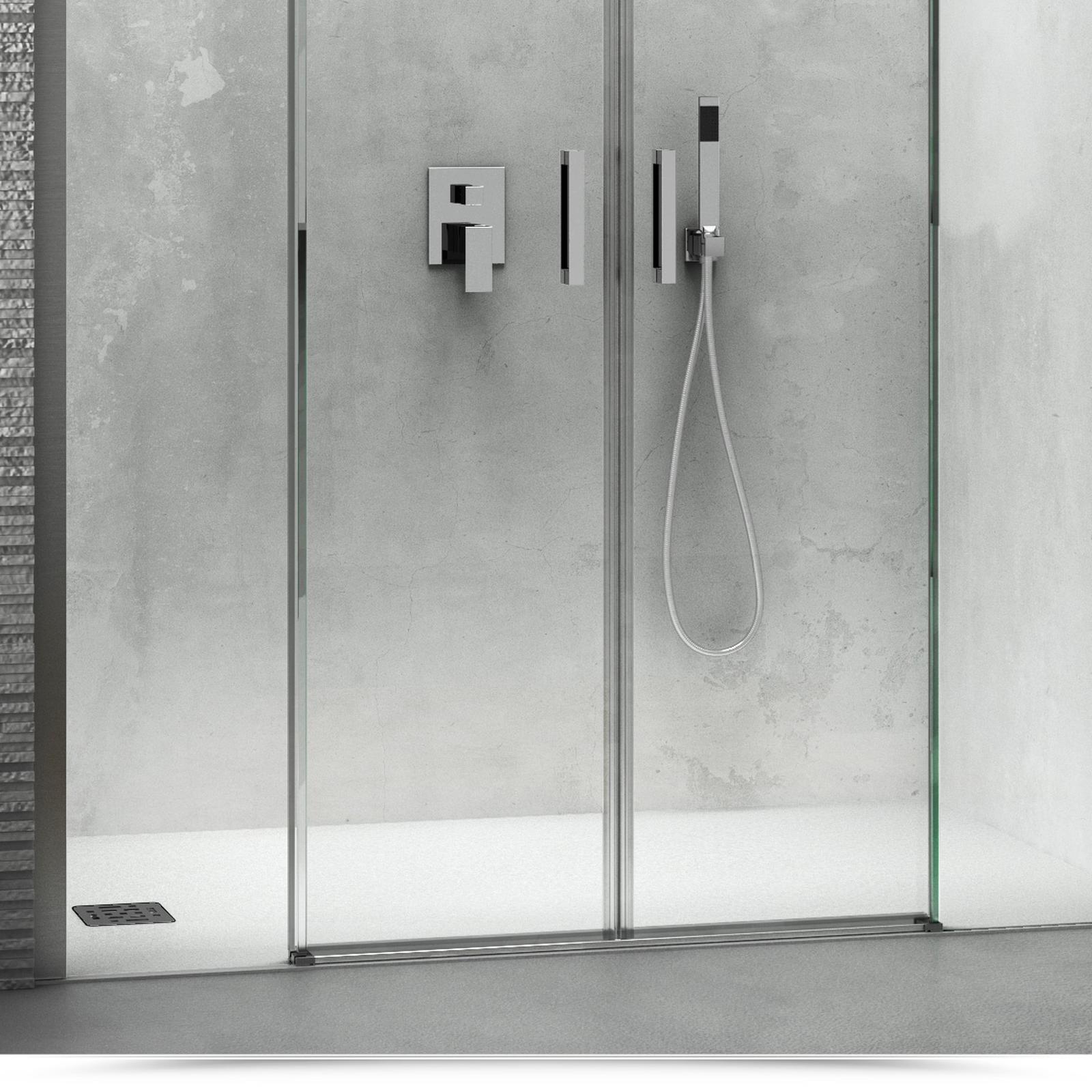 Box Doccia Scorrevole Centrale 170 Cm - Cristallo Temperato 6mm Anticalcare