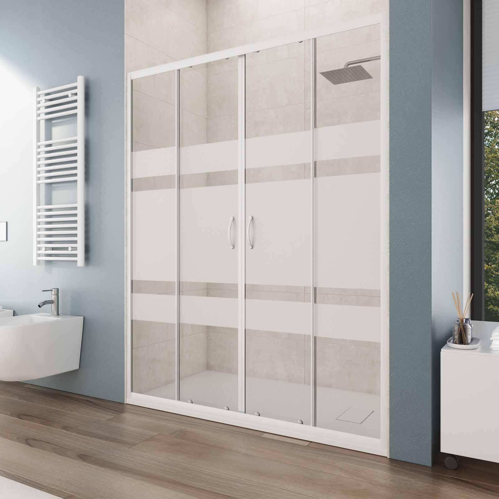 Vasca da bagno SLIDE 150 cm, con parete reversibile