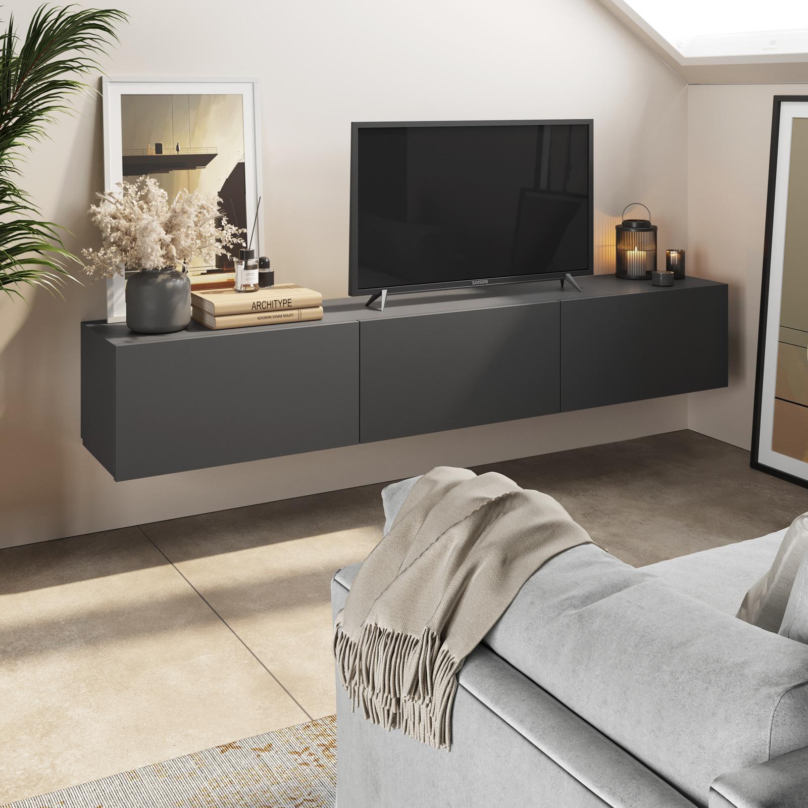 VidaXL Mobile Porta TV Nero 150x30x44,5 cm in Legno Multistrato | Leroy Merlin