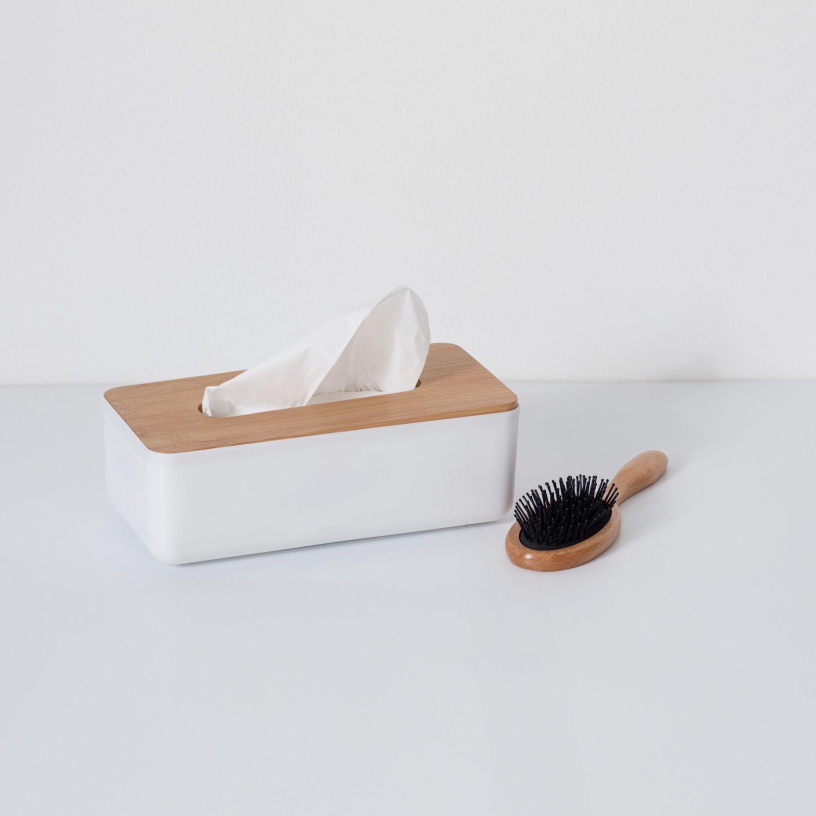 GLEAVI Portafazzoletti Rettangolare In Plastica Dorato – Elegante Dispenser Per Tavolo E Scrivania, Design Creativo E Utilizzo Con Una Mano