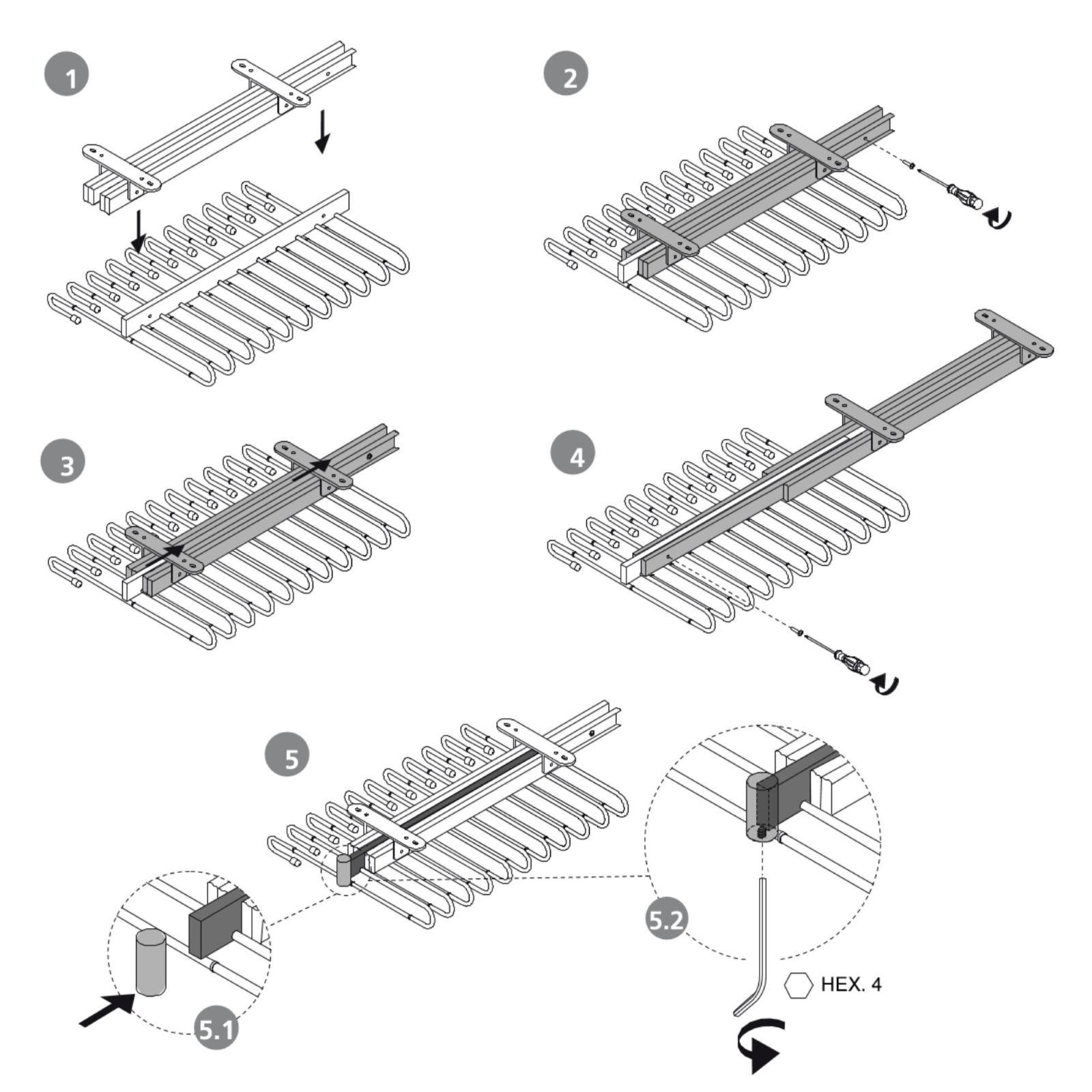 Appendiabiti Appendiabiti Asta Appendiabiti, Appendiabiti Estraibile per Armadio, Larghezza Regolabile, Appendiabiti per Ascensore Armadio per Appendiabiti, Carico 30 kg, 510-650 mm/650-850 mm/850-115