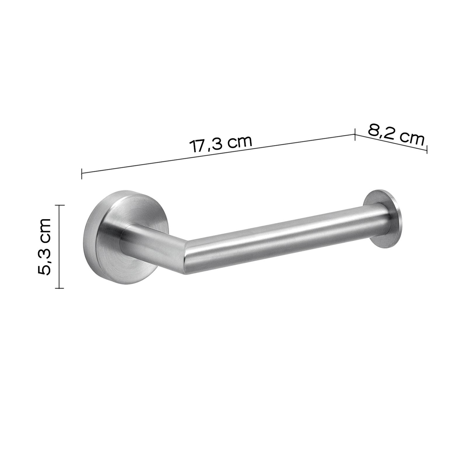Portarotolo Da Muro Simplehuman KT1024 In Acciaio Inox Spazzolato, Distribuisce Un Foglio Alla Volta Con Manopola A Rilascio Rapido