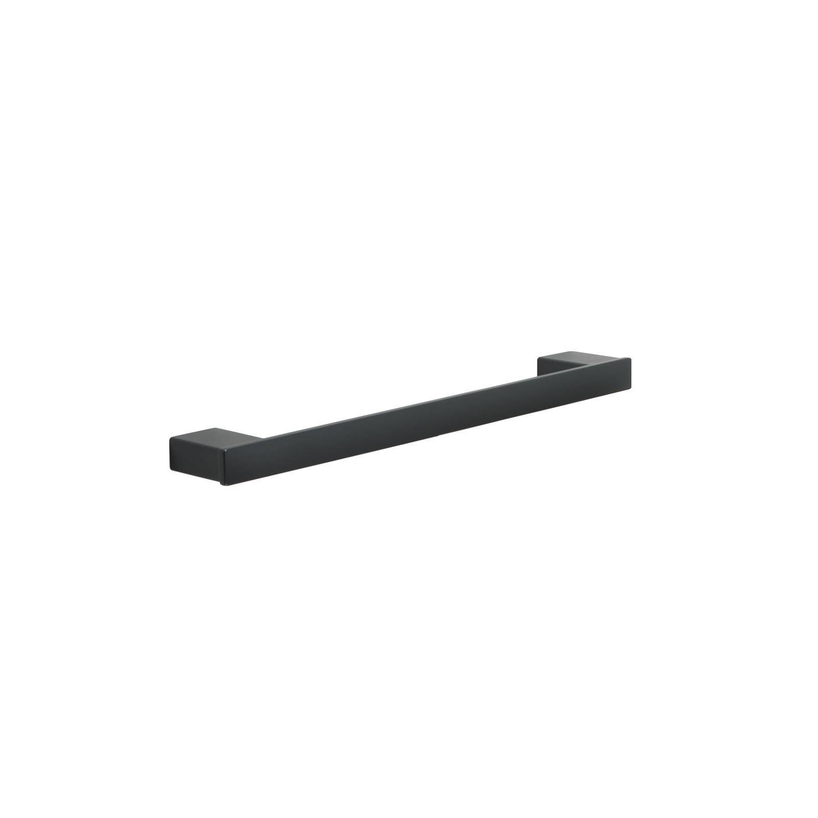 Portasalviette a muro Gedy 30 cm in alluminio e cromall nero opaco - Lounge