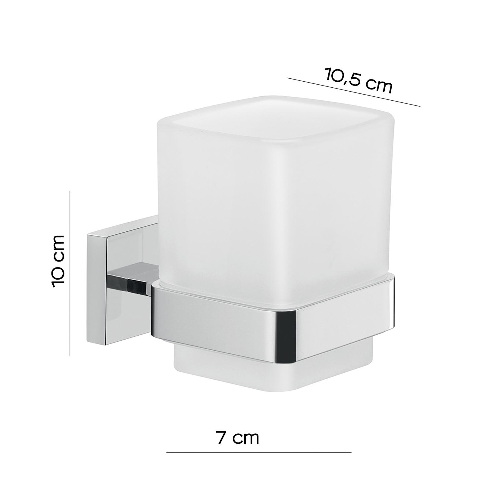 Yoassi 4pcs Portaspazzolino Eletrici in Plastica ABS da Parete con Adesivi Senza Fratura Ganci