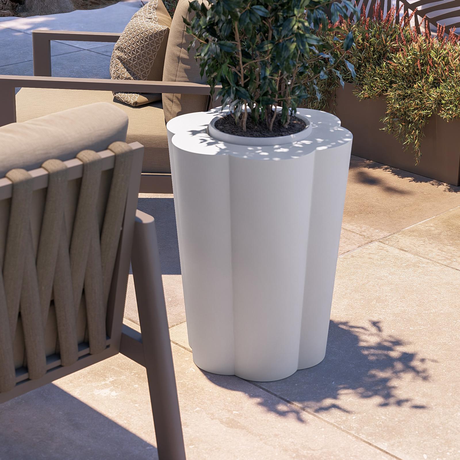 Portavaso Prosperplast effetto ondulato 39 x 75 cm moka acquista da OBI