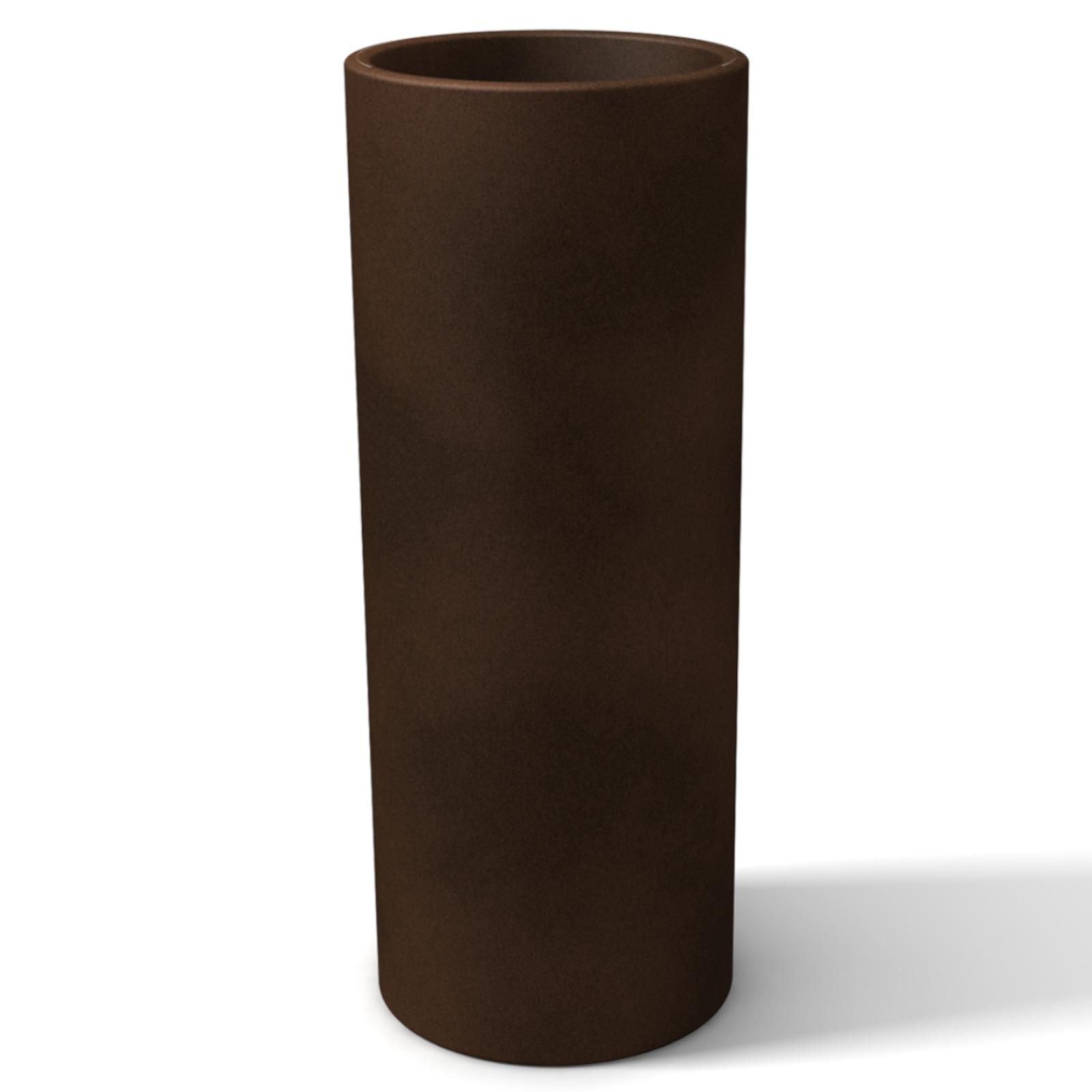 Soendgen Keramik Vaso Portland – Ceramica Fatta In Germania, Diametro 25 Cm, Altezza 21 Cm, Colore Marrone Scuro. Finitura Effetto Corteccia, Impermeabile. Vaso Da Pavimento O Da Tavolo.