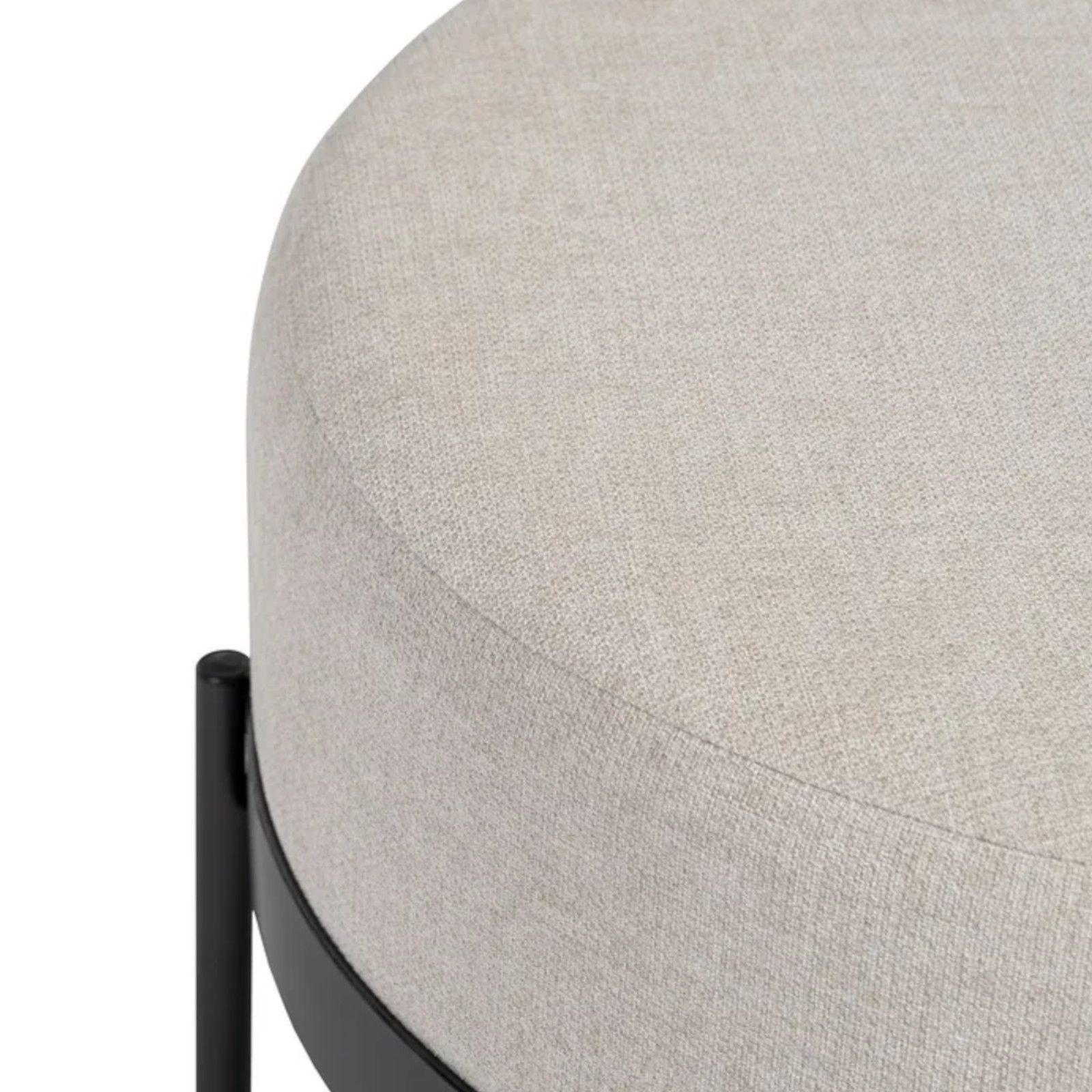 Compra Cuscino seduta pouf in pelle Nishay nero Ø 52 cm x altezza 36 cm con  imbottitura all'ingrosso