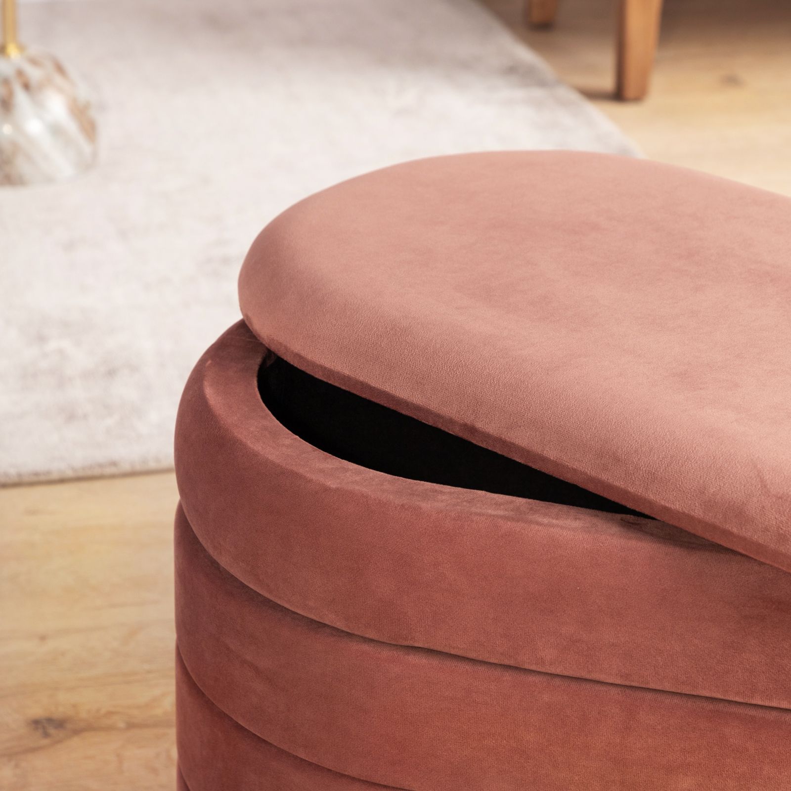 Keihome Look: POUF CONTENITORE VELLUTO ROSA Keihome Look