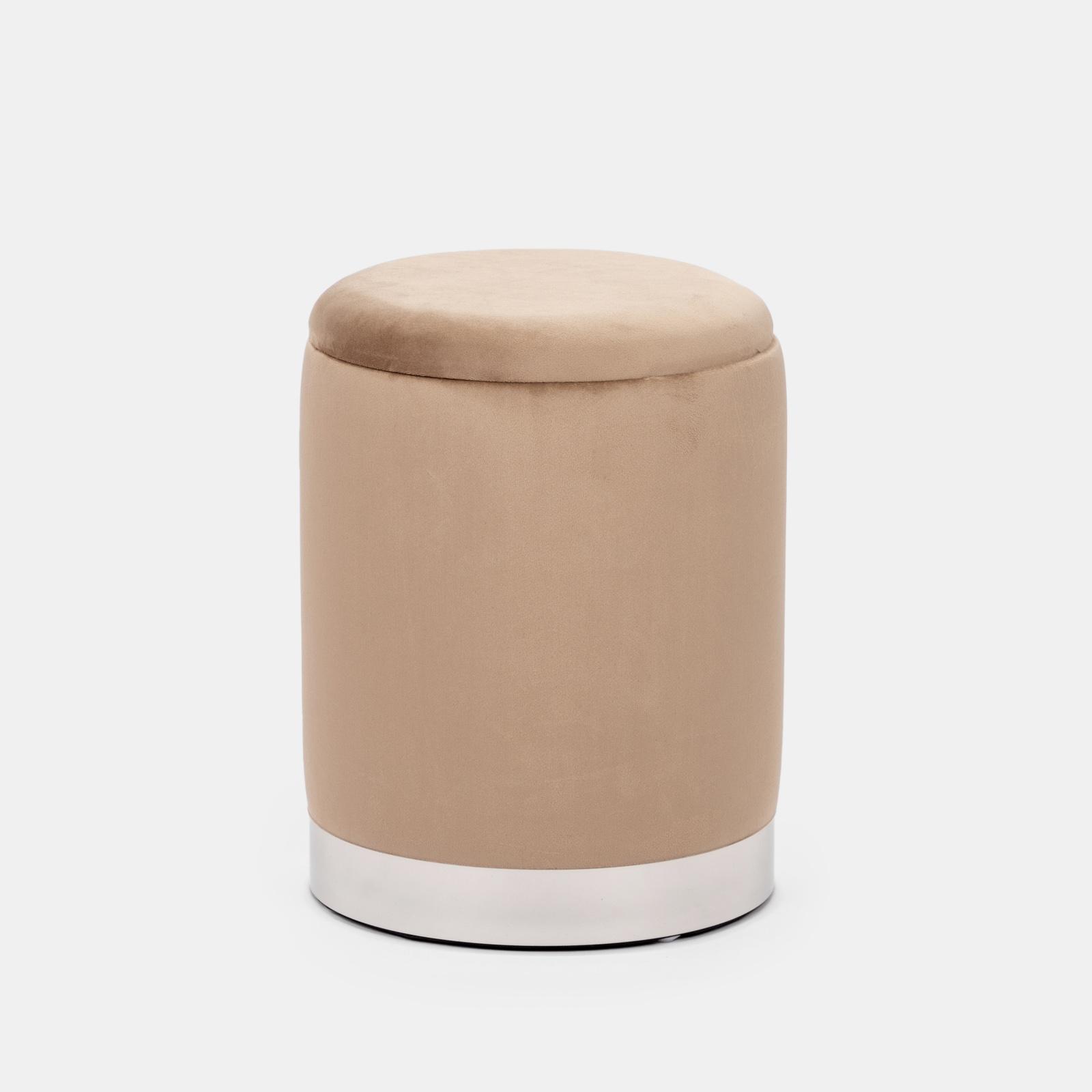 Portagioie ATMOSPHERA In Velluto Beige, Modello Enya, 25,5 X 13 X 10 Cm