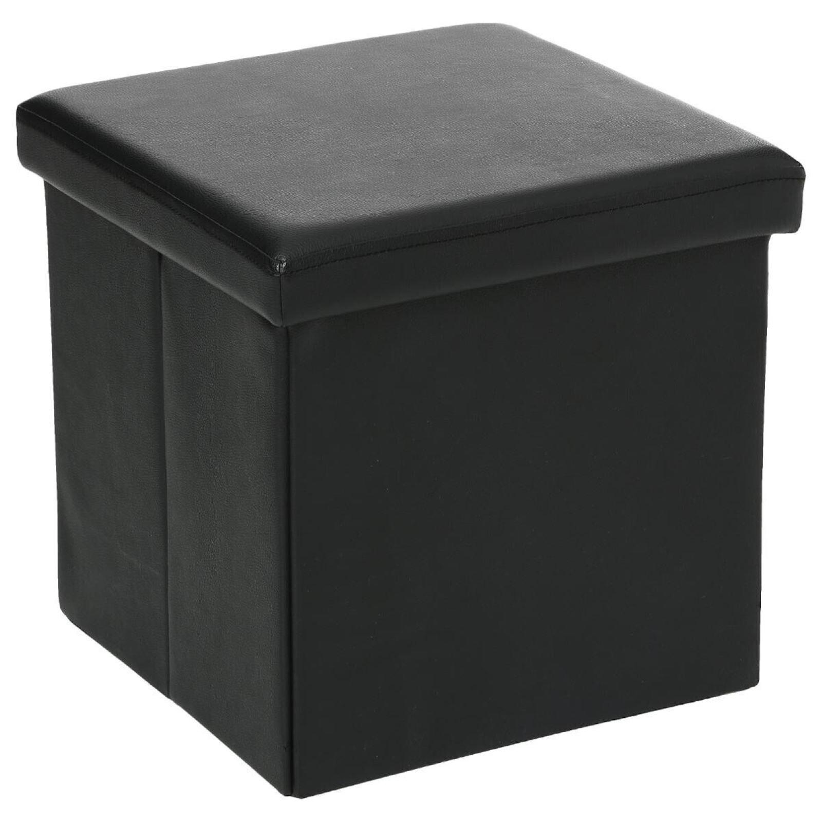 Pouf Contenitore Quadrato In Ecopelle 38x38x38 Cm - Salvaspazio E Comodo - Foto 8