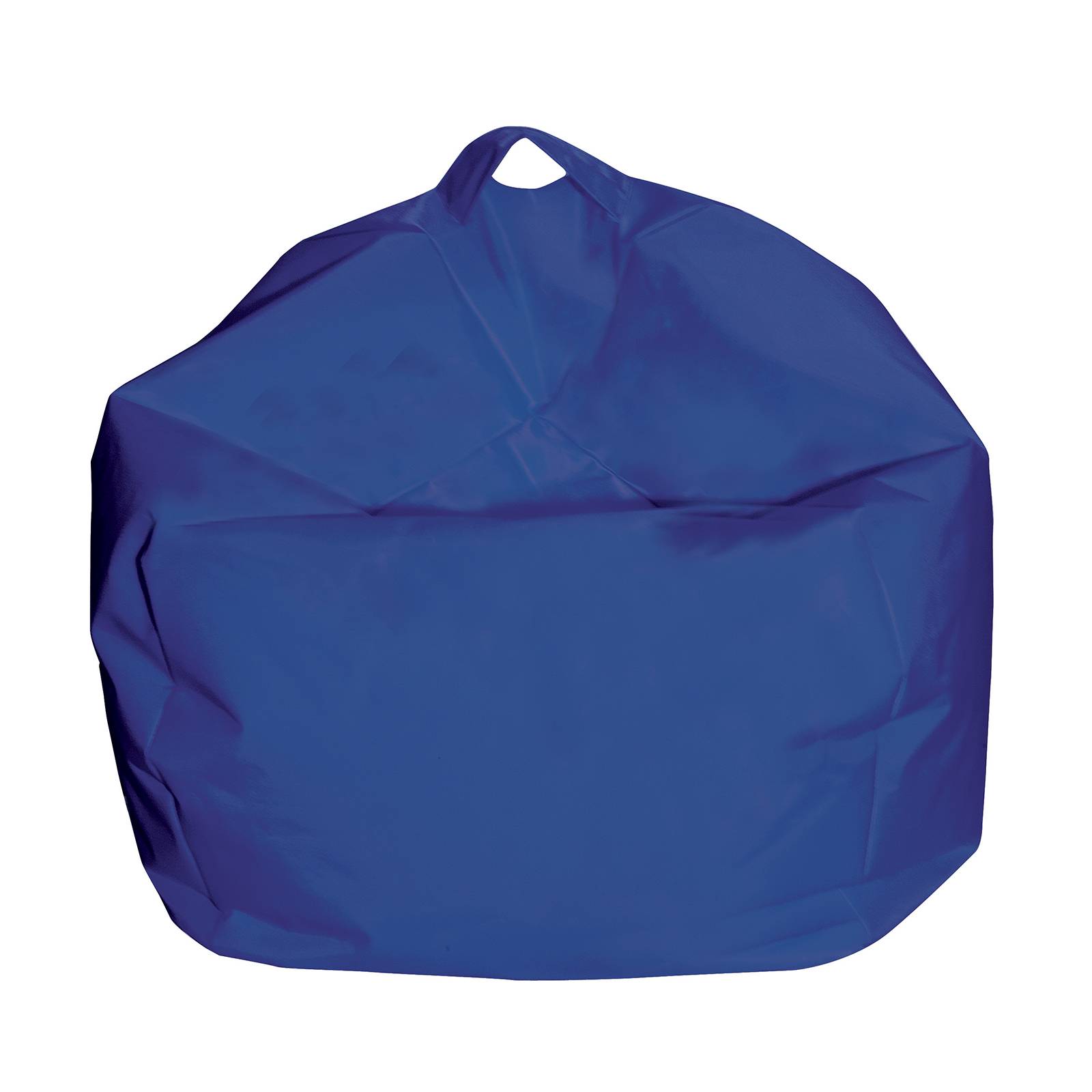 Pouf cuscino imbottito 65 cm blu extra size per esterni o per interni