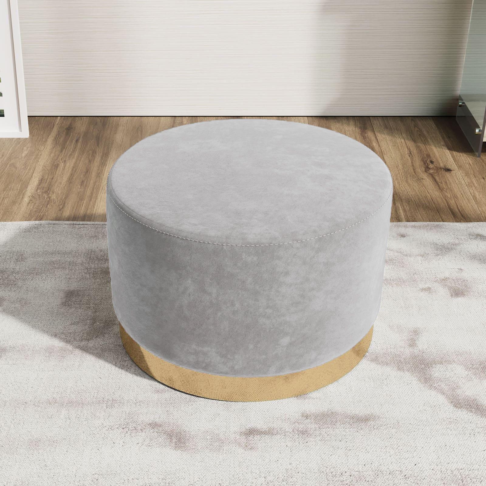 POUF SFUSO TONDO GRIGIO DM28 545203