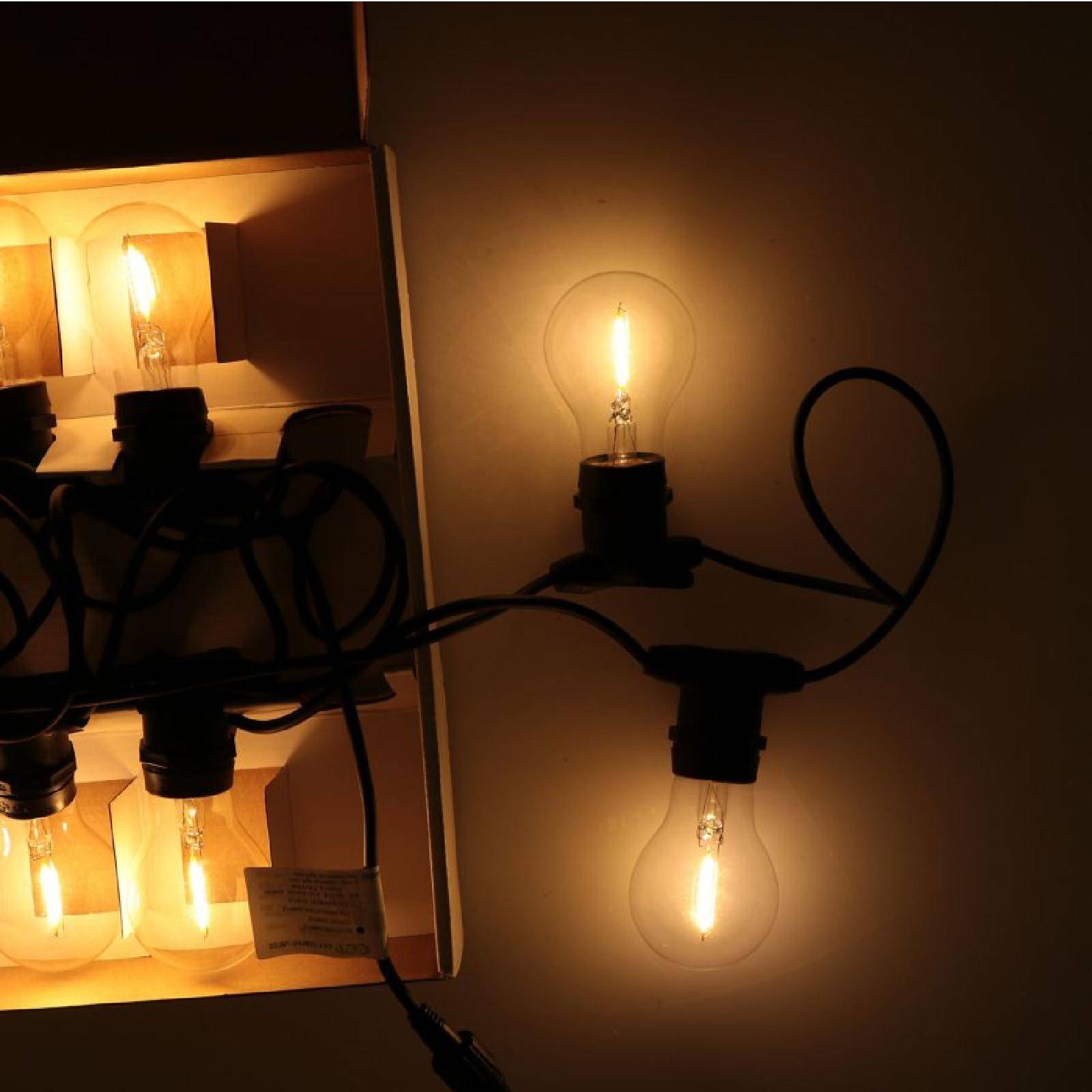 Prolunga per catena luminosa 5 metri 10 lampadine LED a luce calda