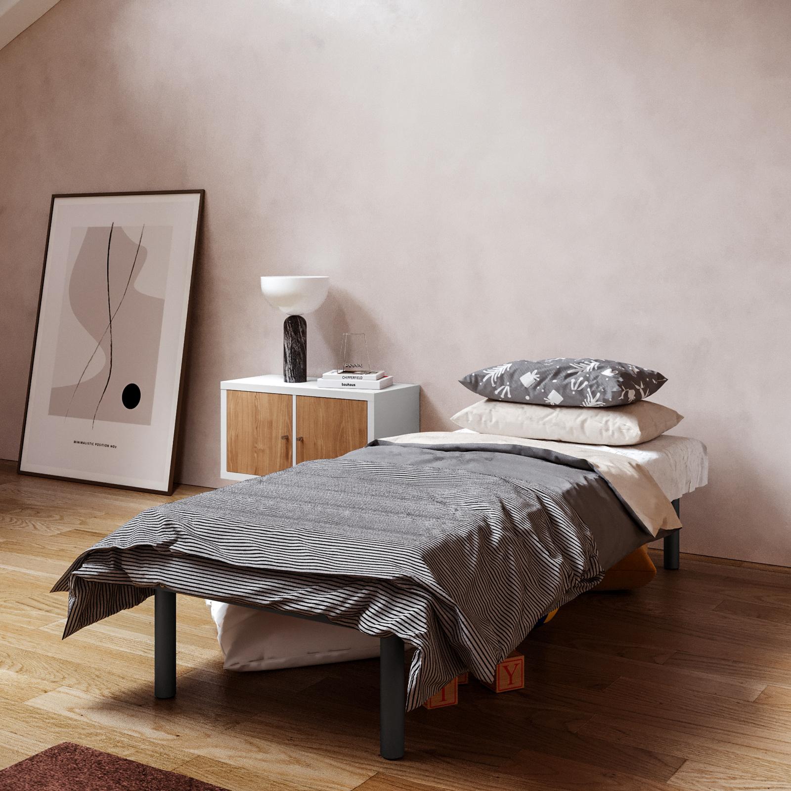 DolciSogni Rete Ortopedica Letto Singolo 80x190 In Ferro Con Doghe In Legno E Cinghie Di Rinforzo 88941594
