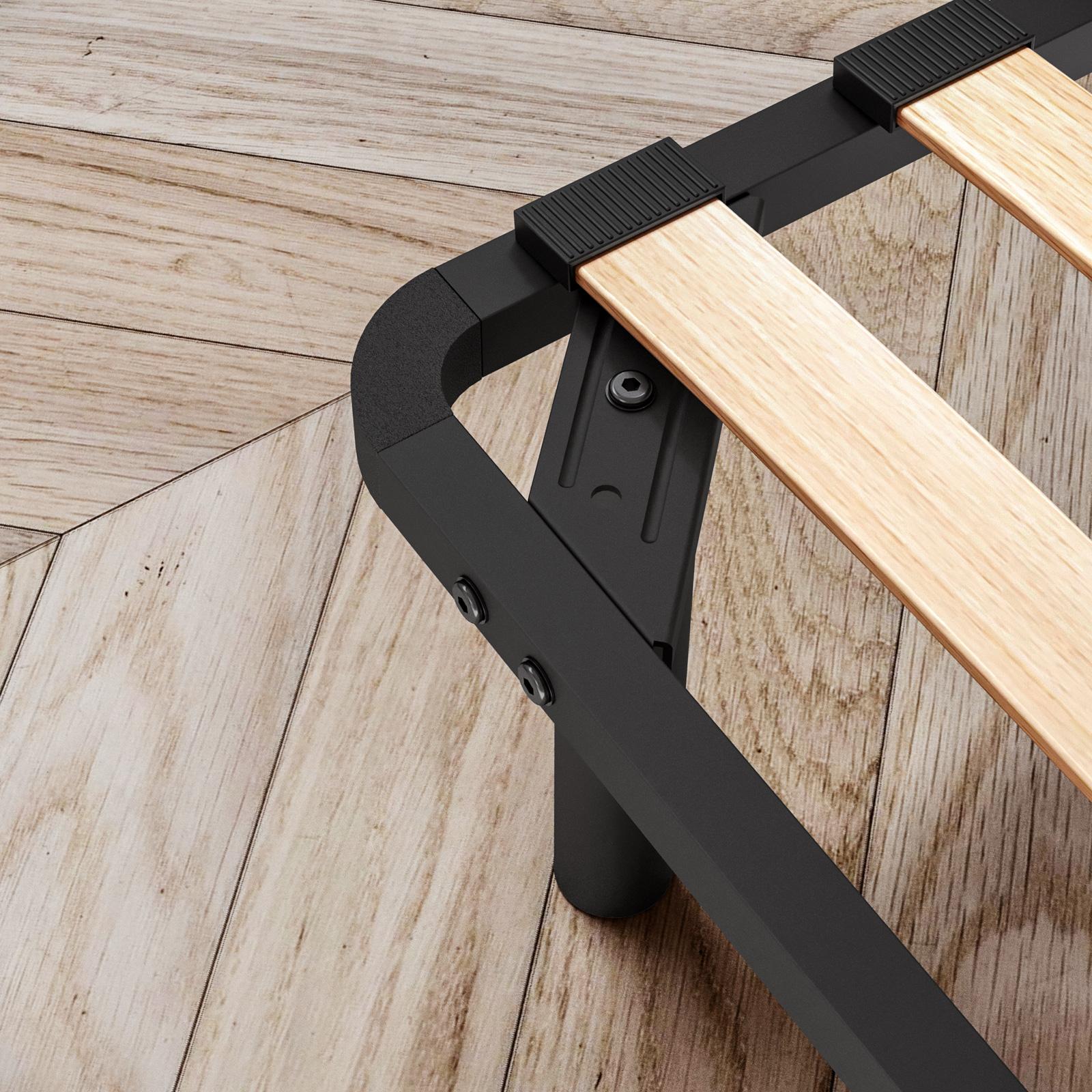 Rete a doghe per letto una piazza e mezza 120x200 cm con piedini