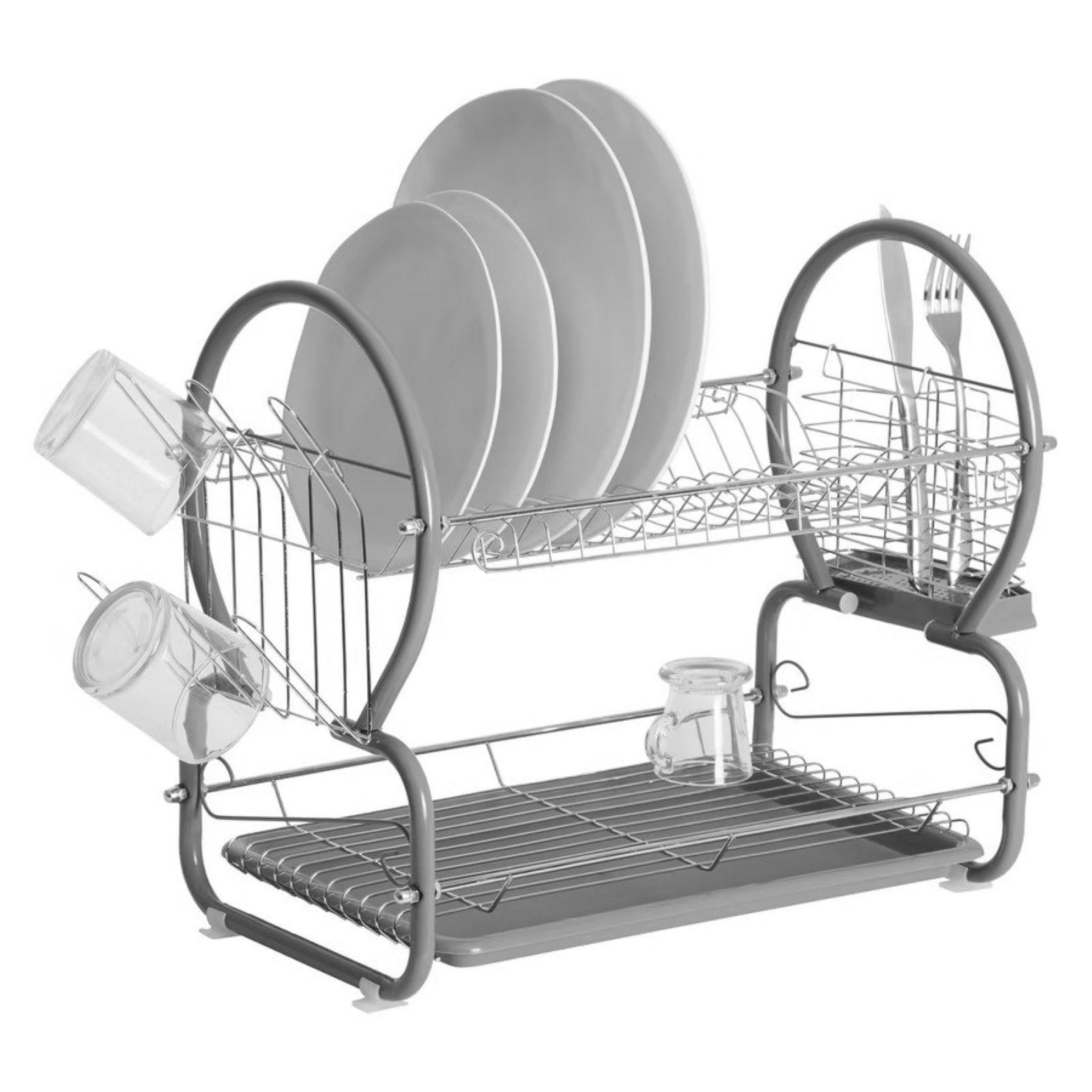 Scolapiatti In Acciaio Inox Per DeLonghi Dedica EC685/EC885 – Ingrandito Con Paraspruzzi, Made In Germany - 2