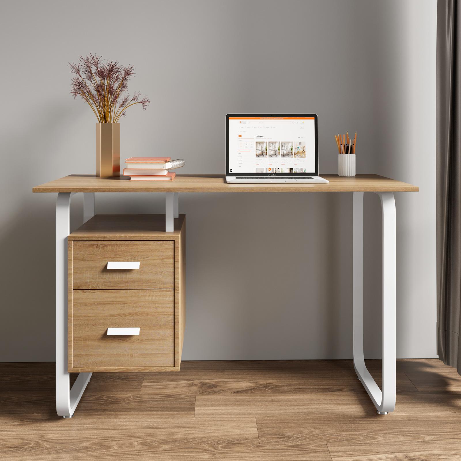 Wood Fireplaces Scrivania 60 X 120 Legno Scrivania 120 X 60 Con Cassetti  Scrivania 120x60 Cm In Legno