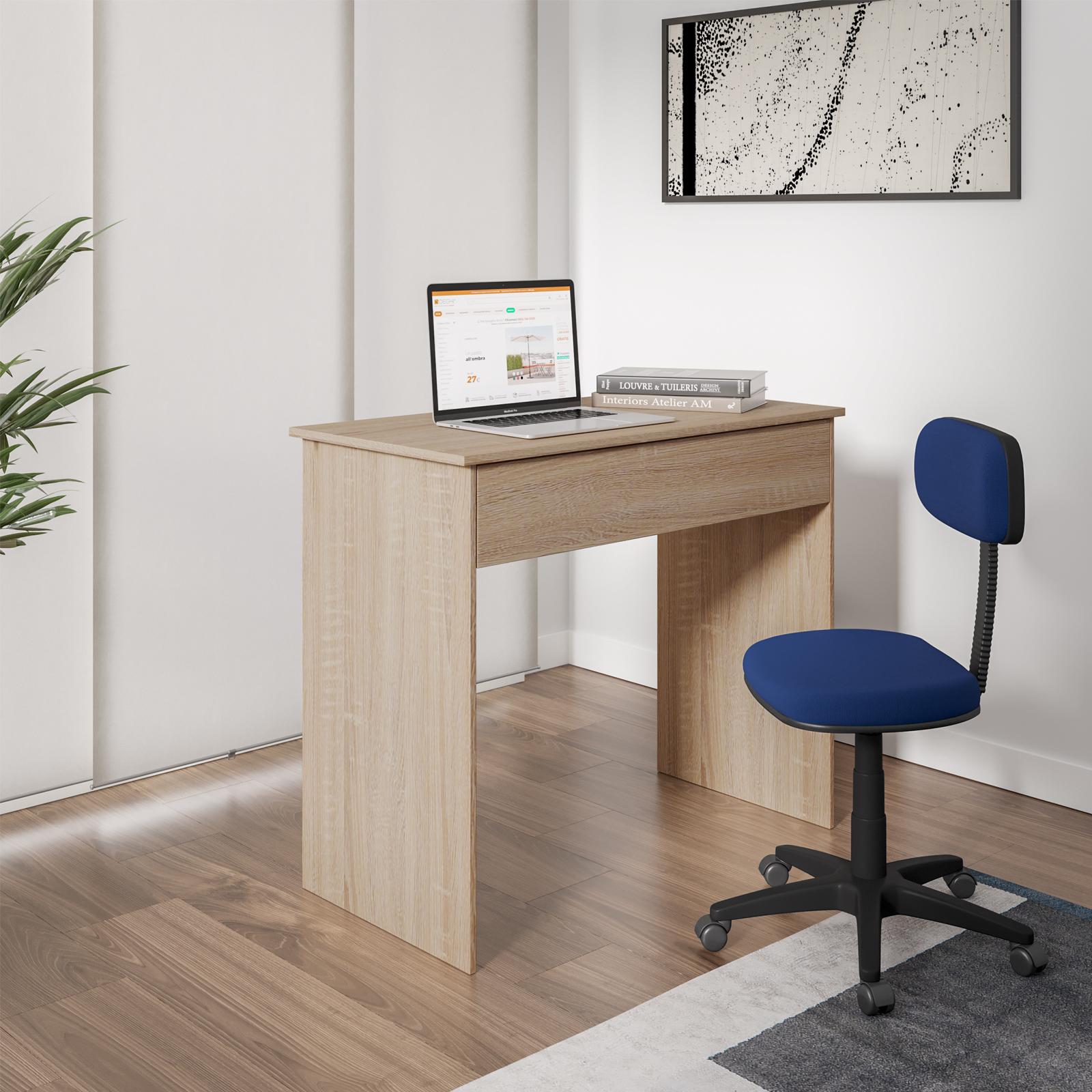 GarveeHome Scrivania 106 Cm Con Cassetto – Stile Mid-Century Per Ufficio E Camera Da Letto