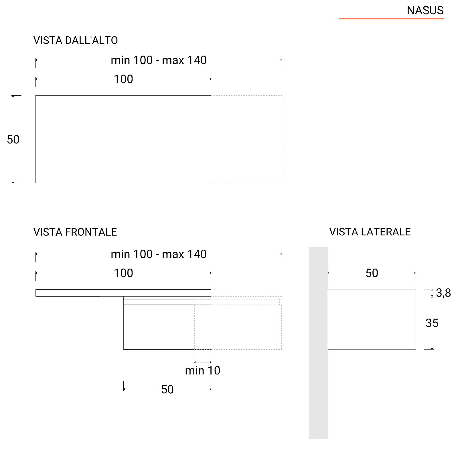 Scrivania Rovere Nero Con Cassetto Nasus - Asta Mobili