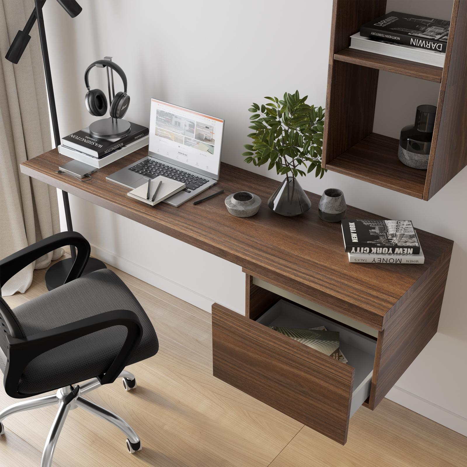 Tavolo Scrivania 200 X 50 Scrivania Sospesa 160-200x50 Cm Top 38